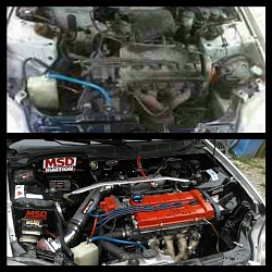 B18 Civic Before and After